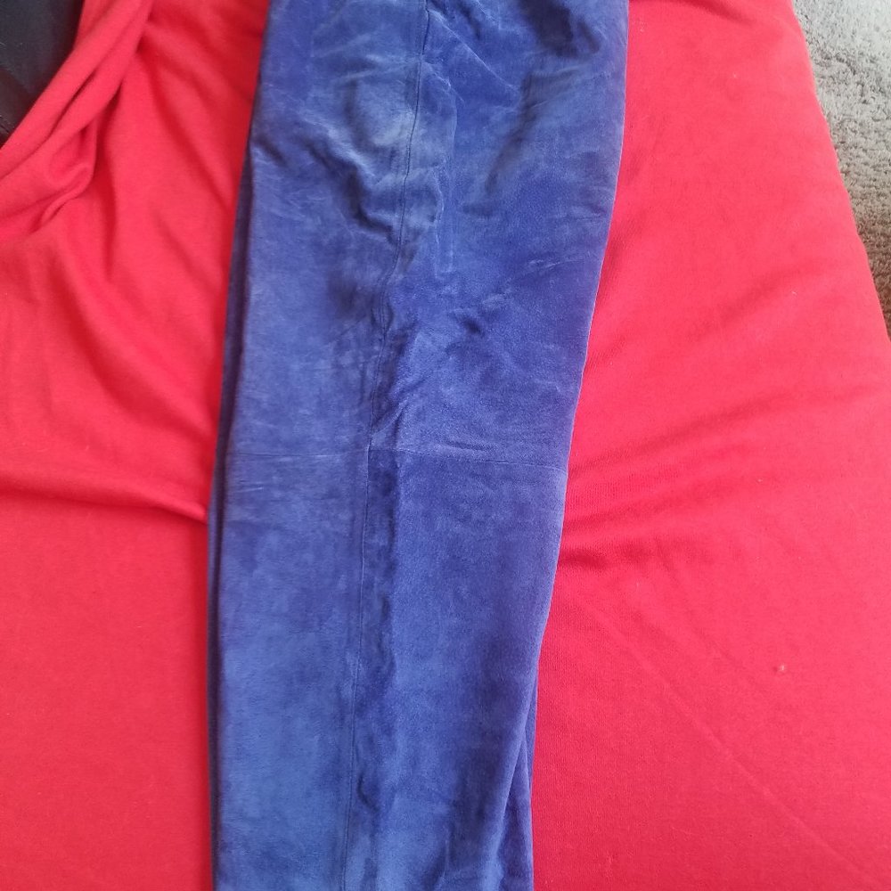 Wilsons Vintage 1990's Blue Suede Slacks